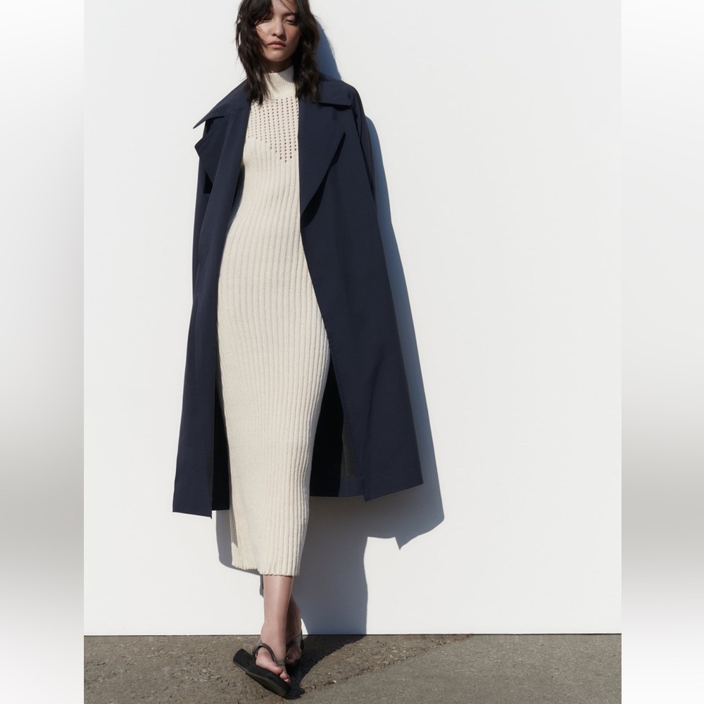 ZARA Belted TRENCH coat - Picture 6 of 6